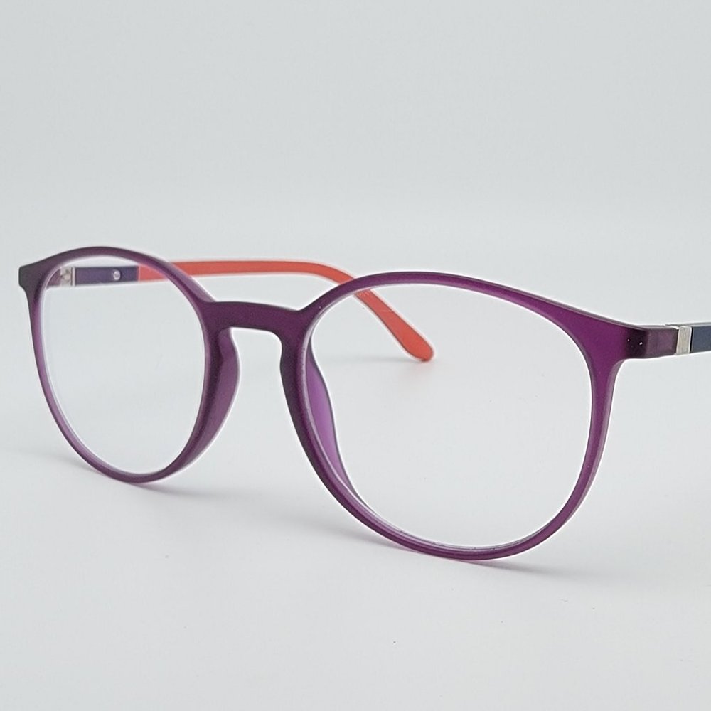 John Jacobs JJ8035 C3 TR Flex Purple Blue Pink Eyeglasses Frame w/ Flexhinge
